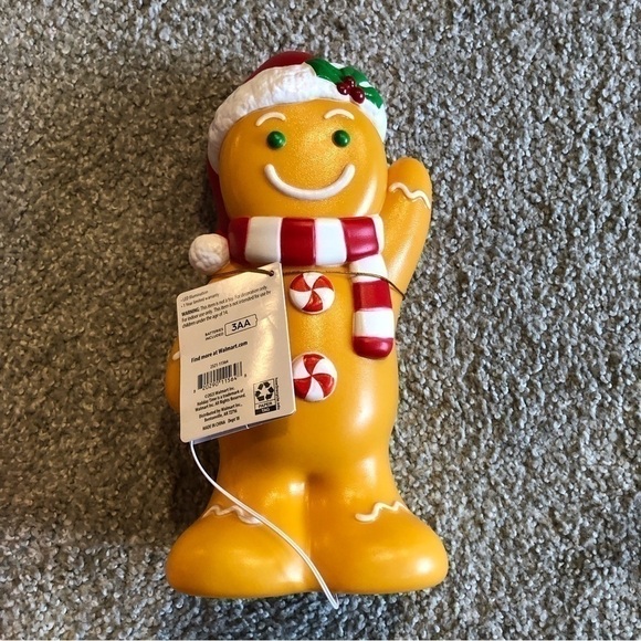 Gingerbread Man Blow Mold NEW Tabletop 11” Christmas Decoration - Picture 4 of 5